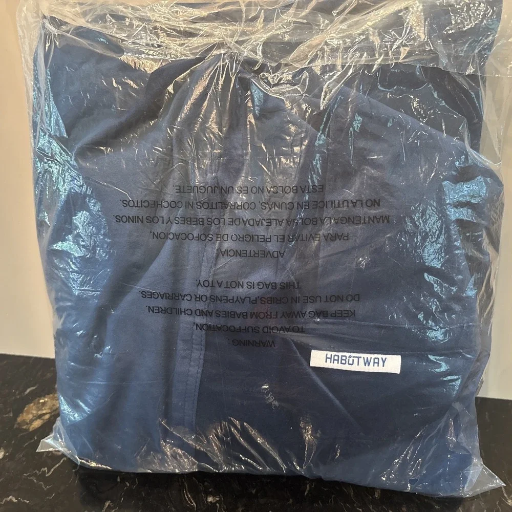 Bean Bag Chair Cover, Microsuede - Navy - Cover Only 36x36x22